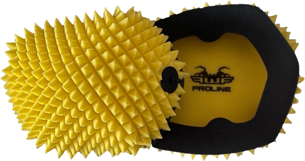 FunnelWeb Air Filter Proline 90-07771, automotive air filter with black plastic frame and pleated filtering material