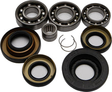 Load image into Gallery viewer, All Balls rear differential bearing and seal kit 22-52047 with various bearings and seals laid out on a white background.