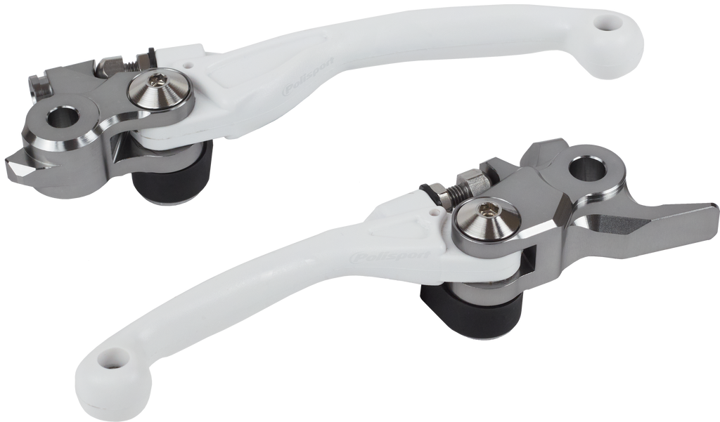 Polisport Plastics pivot lever set for Yamaha motorcycle, featuring durable plastic levers with mounting hardware.