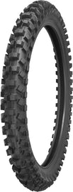 Shinko 520 Series front motorcycle tire 70/100-17 bias Tt with tread pattern and sidewall details