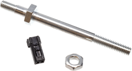 Black foldable tag mount bracket from LETRIC LIGHTING CO, designed for secure attachment of tags or lights.