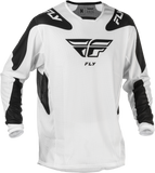 Fly Racing Kinetic Mesh Sym Jersey White/Black Xl 379-310X