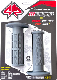 Grey Pee Wee / Pit Bike Mini Grips 7/8