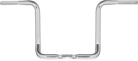 Chrome HardDrive 1.25-inch Bagger Ape-Hanger handlebars with 16-inch cable for motorcycle fat bars and custom cruiser bikes