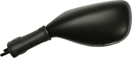 Emgo left motorcycle mirror for Kawasaki 56-9905, featuring a black housing and adjustable arm for enhanced rear visibility.