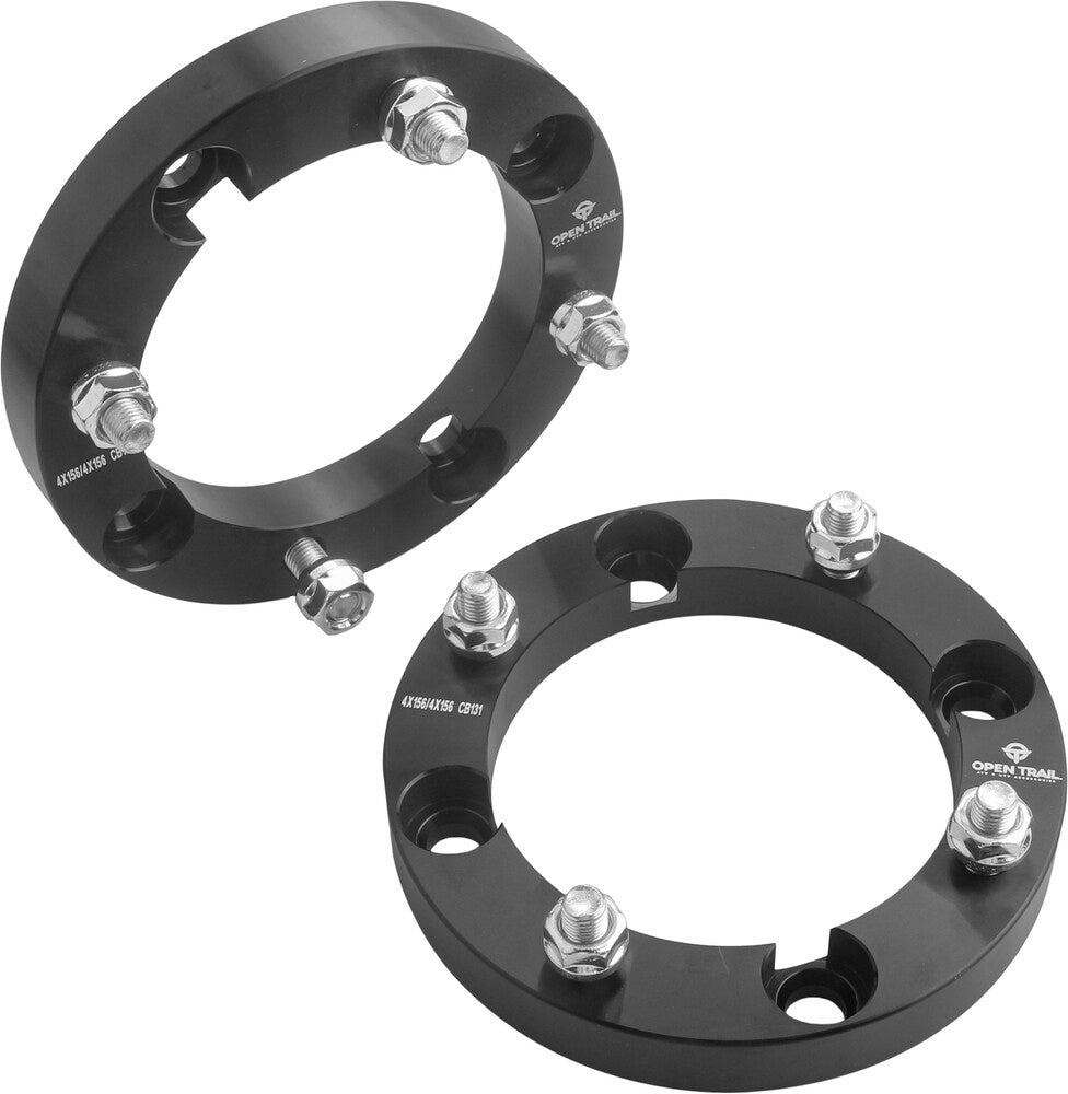 Open Trail 1-inch wheel spacer for 4/156 stud pattern, featuring 12mm x 1.25mm bolt holes, showing the metal spacer with threaded holes.