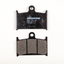 Load image into Gallery viewer, Braking semi-metallic brake pad set 31-707S for vehicle braking system, showing the brake pads with metal backing plates.