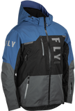Fly Racing Carbon Jacket Black/Grey/Blue Xl 470-5202X