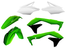 Charger l'image dans la galerie, Acerbis plastic kit original 24496-15135 with multiple black and gray plastic parts for motorcycle or dirt bike repair.