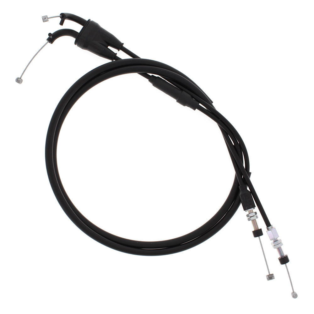 All Balls throttle cable 24-51180 for hydraulic control lines, showing the flexible cable with protective casing and connectors.