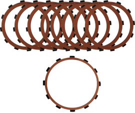 ALTO clutch pack for Big Twin motorcycles, friction plates with part number 810-4129, designed for 1998 and later models.