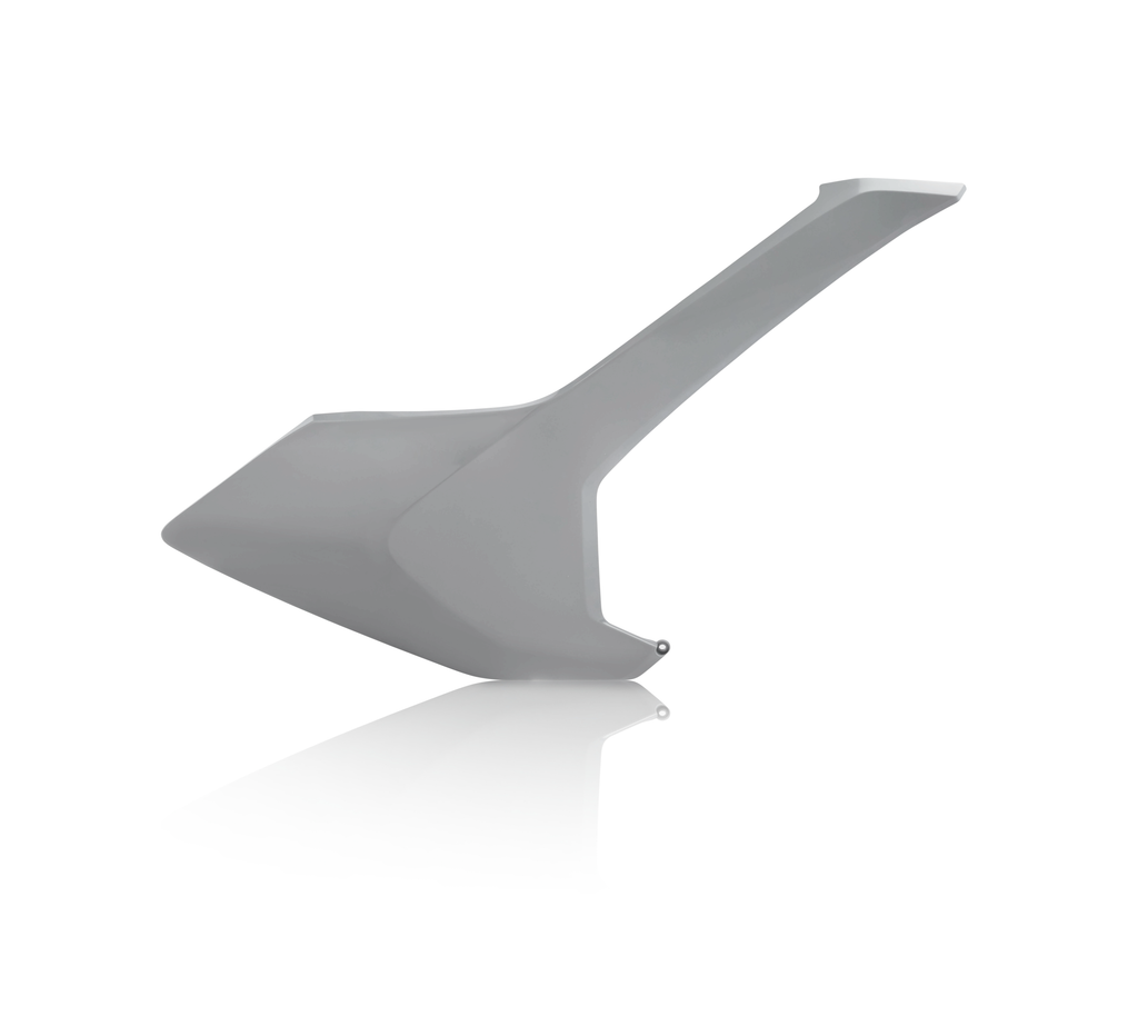 Acerbis Hus Grey side panels for motorcycle body, featuring sleek grey design and durable construction, compatible with specific Hus models.