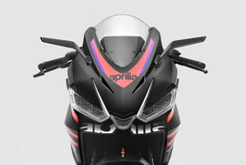 Pair of RIZOMA Stealth Sport Mirrors in black, featuring sleek, aerodynamic design for motorcycle or vehicle side view.