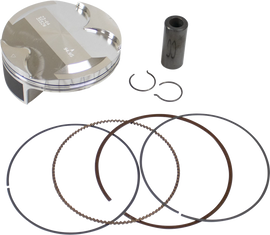 Vertex forged replica piston kit 175-24618A with multiple metal pistons and components for engine repair.