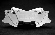 Load image into Gallery viewer, HeliBars handlebar risers 281-0205 installed on motorcycle handlebars, providing ergonomic elevation and improved riding comfort.