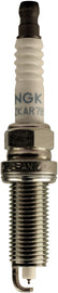 NGK Spark Plug #1654/04 2-ILZKAR7B-11 showing the metal terminal and ceramic insulator for automotive engine use