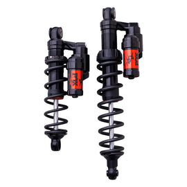 Fox FT 1.5 Zero Qs3 and Qsl LRW suspension components, black and silver, shown in close-up detail.