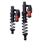 Fox FT 1.5 Zero Qs3 and Qsl LRW suspension components, black and silver, shown in close-up detail.