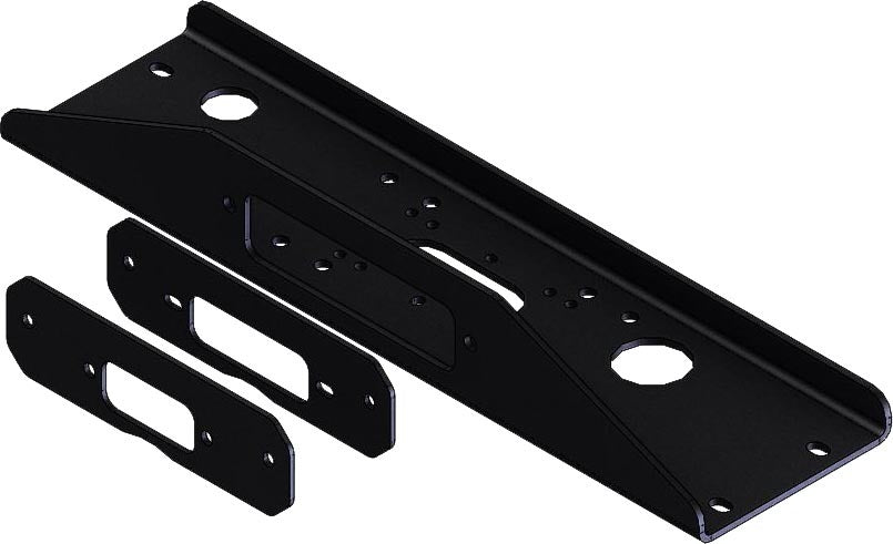 KFI Products winch mount kit for Mah 10-1680, featuring sturdy brackets and mounting hardware for off-road winch installation.