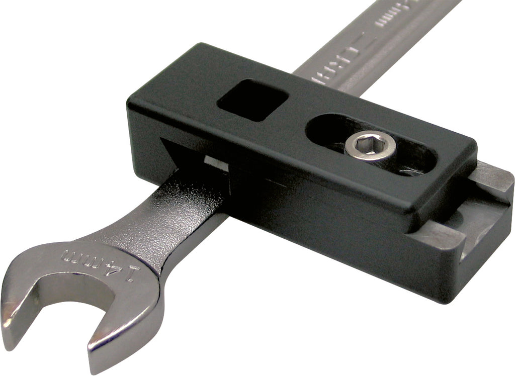 Motion Pro adjustable torque wrench adapter 57-8380 for tools, showing the metal adapter with knurled grip and adjustable settings.