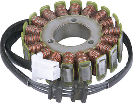 Ricks Motorsport Electric Stator 27-21406 for motorcycle electrical systems with visible wiring and coil components.