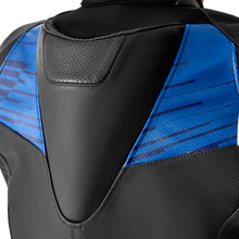 Load image into Gallery viewer, Tractech Evo D3o Jacket Blk/Blue Leather Xl