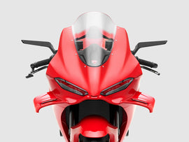 Pair of RIZOMA Stealth Sport Mirror Black Ducati 58-BSS043B motorcycle mirrors showing sleek aerodynamic design