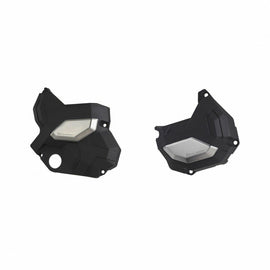 Polisport Plastics clutch and alternator cover kit for Kawasaki motorcycles, durable body protection parts, model 58-9701