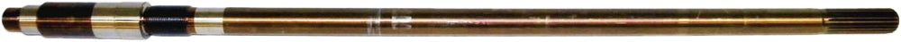 YSMS Performance Parts Yamaha drive shaft, durable metal drive component with branded markings, designed for high-performance applications.