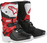 alpine star - Tech 3s Kids Boots White/Blk/Bt Red Sz 13 - 482-48013
