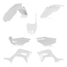 Load image into Gallery viewer, Acerbis full plastic kit in white for motorcycle, featuring various plastic panels and fairings for bike customization.