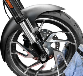 BAGGERNATION Cafe Fender 19-inch steel satin spacers for 1986 Harley FLH/Flt motorcycle body parts.