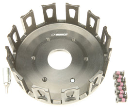 Wiseco clutch basket for Yamaha WPP3004, durable motorcycle clutch component with metal construction and precise fit.