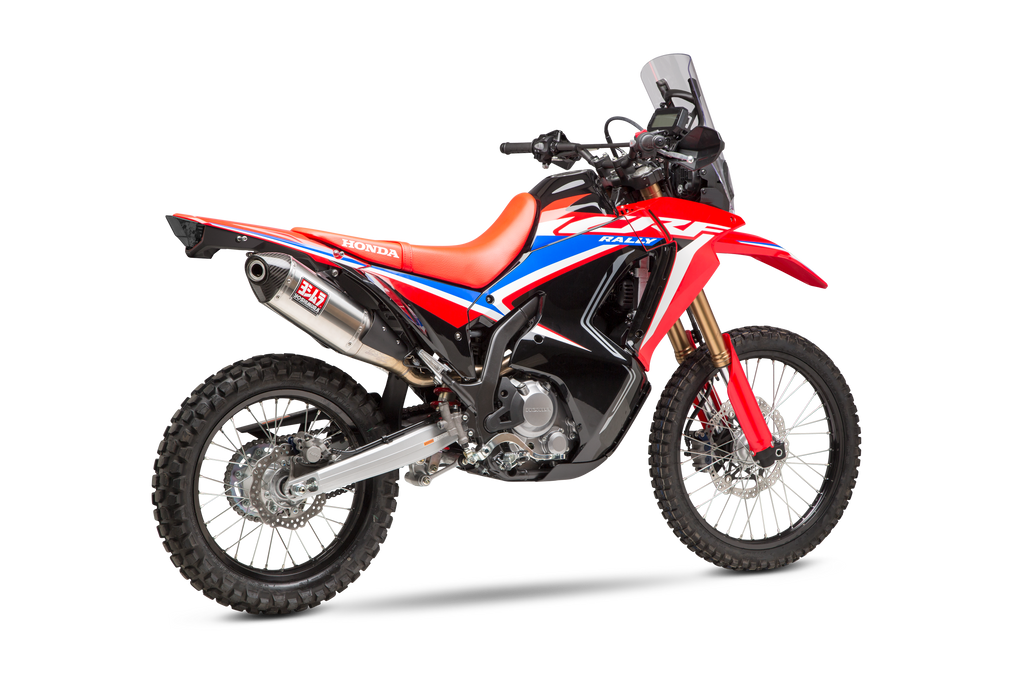 Yoshimura Exhaust Race RS4s full system with stainless steel and carbon fiber components, designed for high-performance motorcycles.