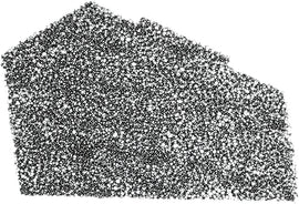 SP1 Air Box Foam Seal Pol 59-72590 for air filters, close-up of black foam seal fitting inside an air filter housing.