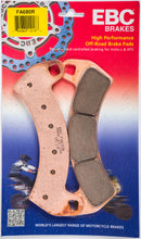 Load image into Gallery viewer, EBC Motorcycle Brakes Fa680r Sintered R Series brake pads showing metal backing plates and brake lining for motorbikes