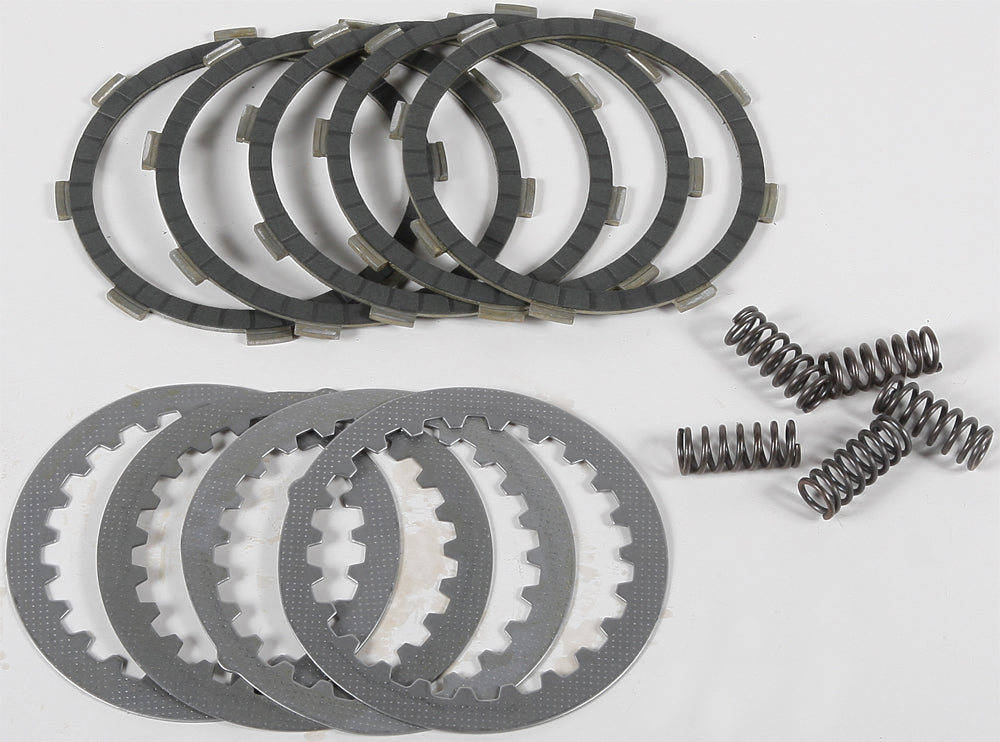 EBC Motorcycle Brakes carbon fiber clutch complete set Drcf230 15-19230F, showing clutch components with carbon fiber finish