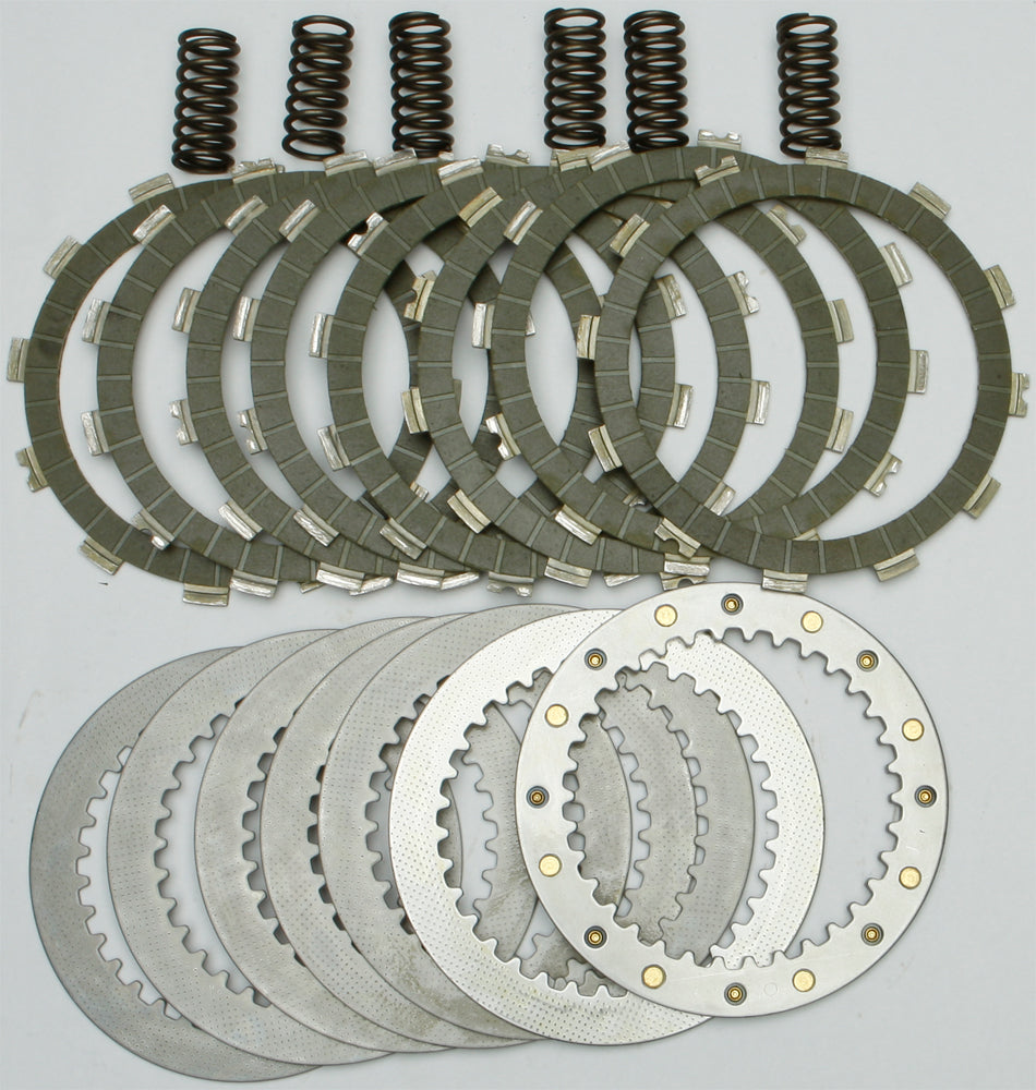 EBC Motorcycle Brakes Street Racer Comp Clutch Kit SRK107 with clutch plates and components for motorcycle clutch system.
