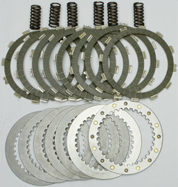 EBC Motorcycle Brakes Street Racer Comp Clutch Kit SRK107 installed on a motorcycle clutch assembly.