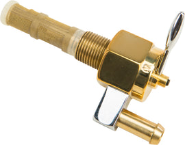 HardDrive Brass Petcock with 3/8 inch hex, downward position for fuel system, intake, or carburetor applications.