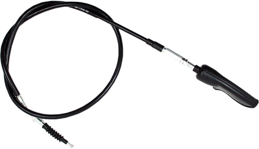 Motion Pro black vinyl clutch cable 70-5021 for motorcycle hydraulic control lines, showing the cable with black vinyl coating.