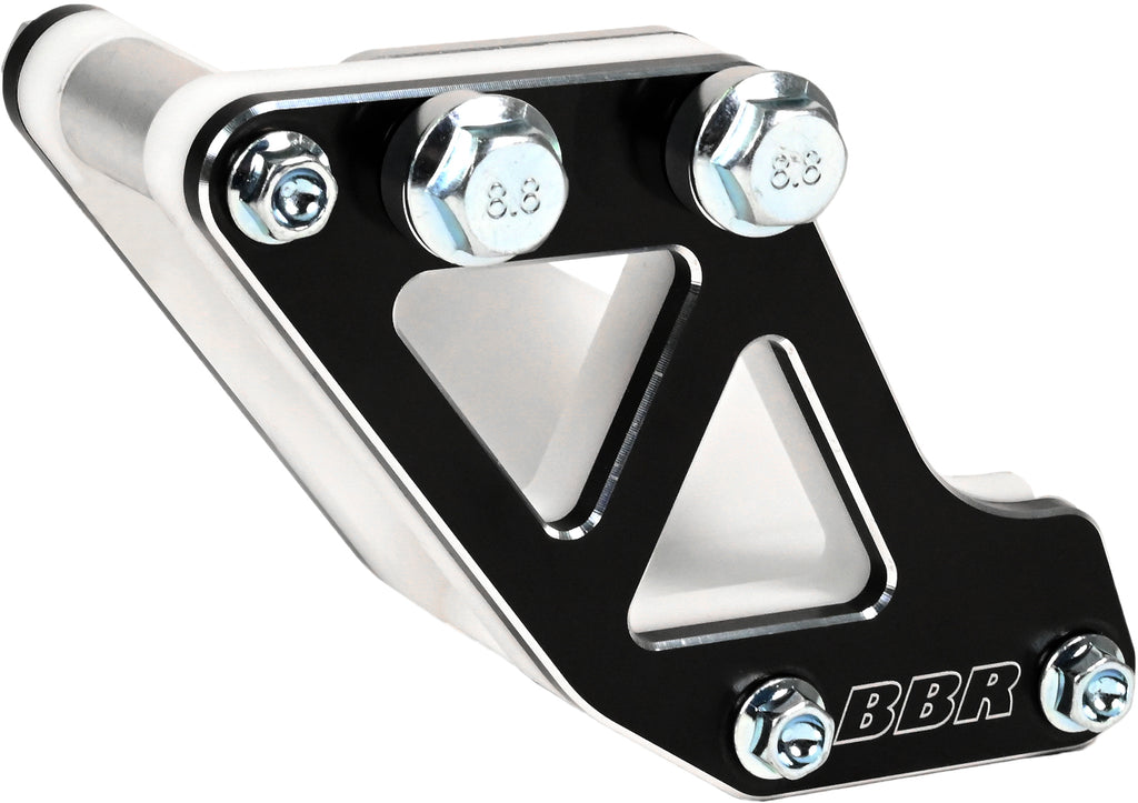 BBR Chain Guide Crf50 drive component in black, designed for durability and precise chain protection on mini bikes.