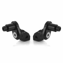 Load image into Gallery viewer, RIZOMA eccentric footpeg mount kit for riders in black, featuring adjustable components and durable construction.