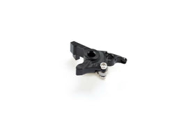Black PUIG lever adapter brake lever for motorcycles, showing the sleek design and mounting hardware for easy installation.