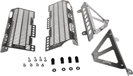 Devol Aluminum Radiator Guard 60-5422 for off-road vehicles, showing durable metal construction and mounting design.