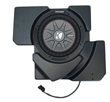 Load image into Gallery viewer, SSV Works underseat 10-inch subwoofer for Polaris X3 2019+ models, audio system component with black enclosure.