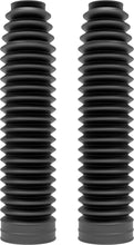 Load image into Gallery viewer, Polisport Plastics black fork boots for 250x32x60 motorcycle forks, with 20 wave design, part number 64-1042.