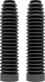 Polisport Plastics black fork boots for 250x32x60 motorcycle forks, with 20 wave design, part number 64-1042.