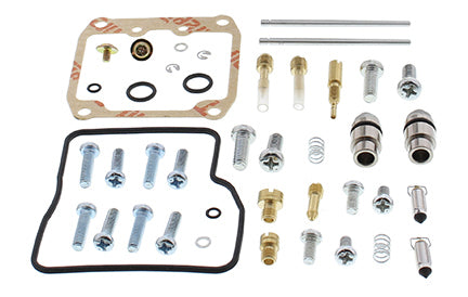 All Balls bike carburetor rebuild kit 226-1703 for intake and fuel system, with gaskets and parts visible in the image.