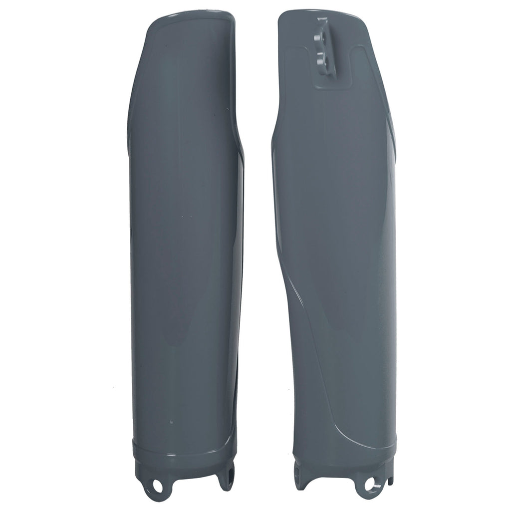 Polisport Plastics Nardo Grey fork guard for motorcycle, made of durable plastic, with a sleek body design.